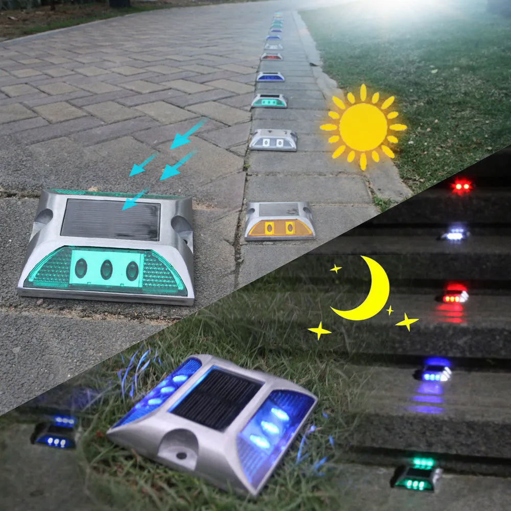 2W 6 LED Solar Powered Driveway Lamp