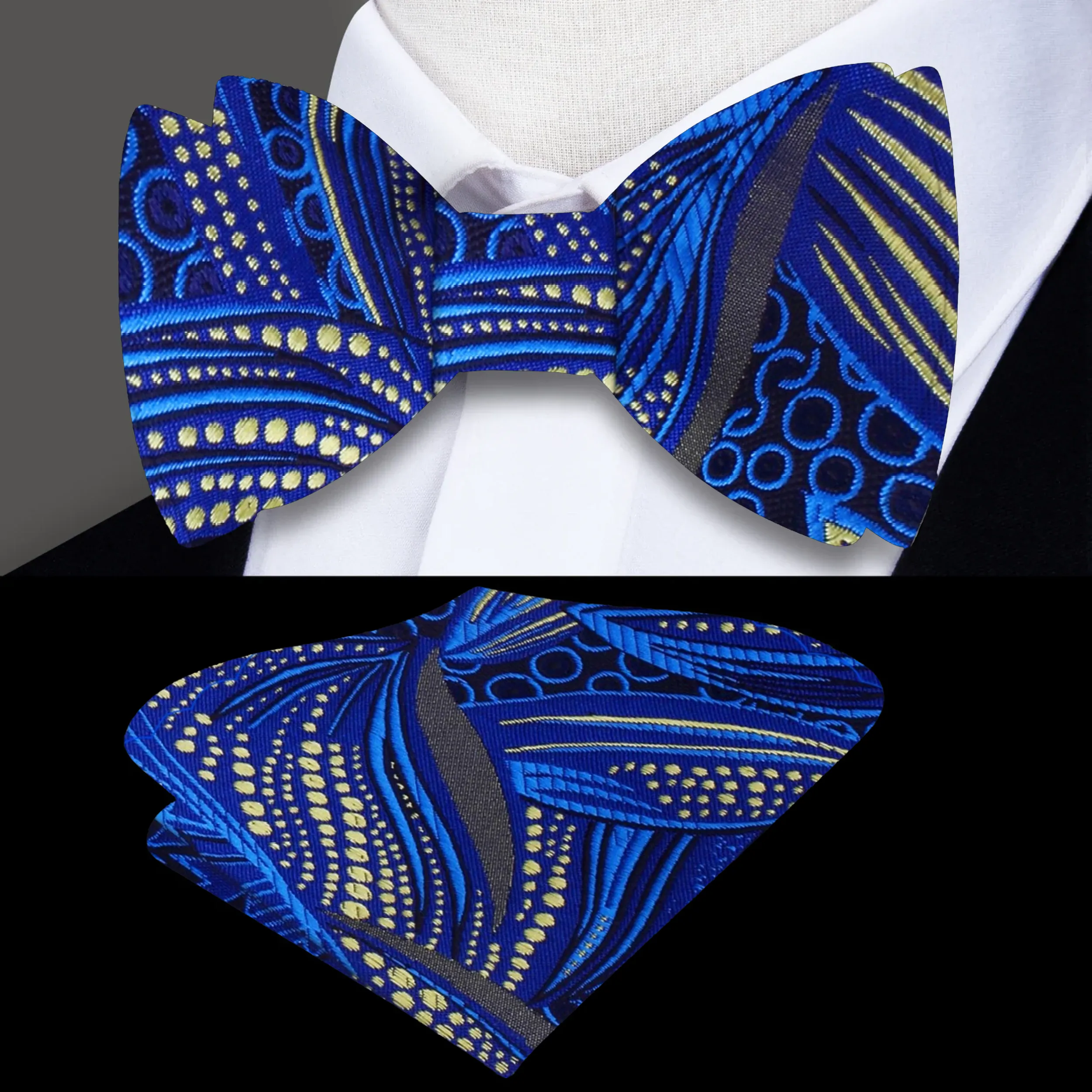 Acclaimed Abstract Self-Tie Bow Tie