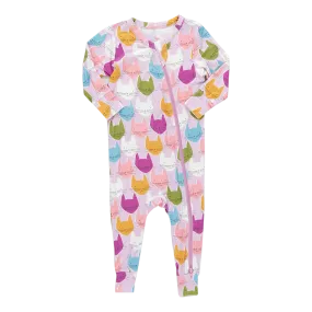 Baby Bamboo Romper - Multi Cats