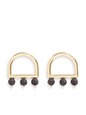 Bacchus Lava Stone Earrings