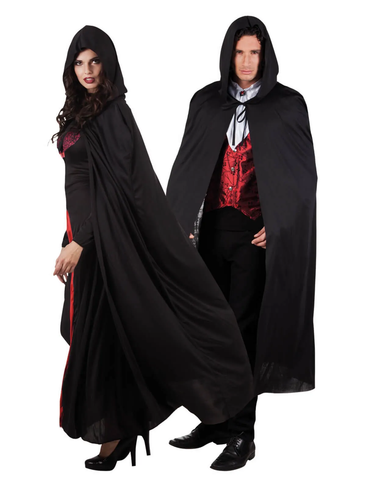 Black Hooded Cape (180cm)