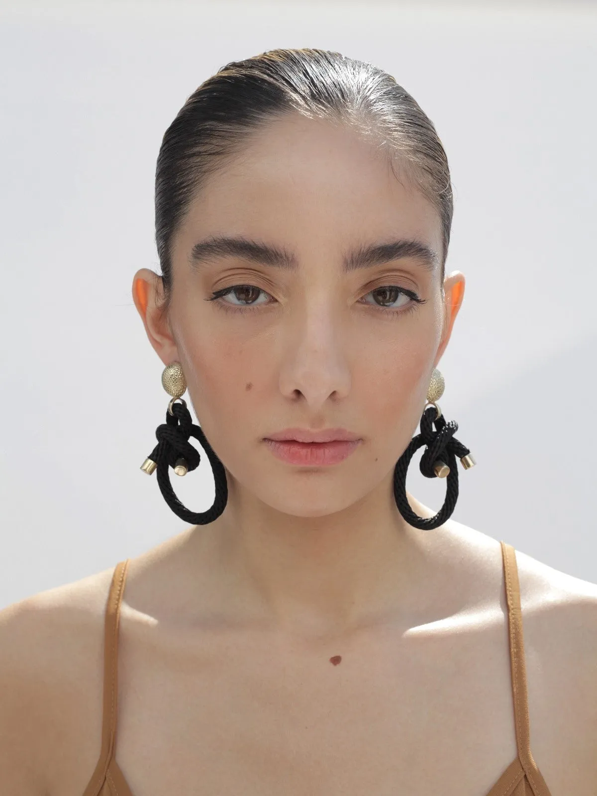 Black Shimenawa Earrings