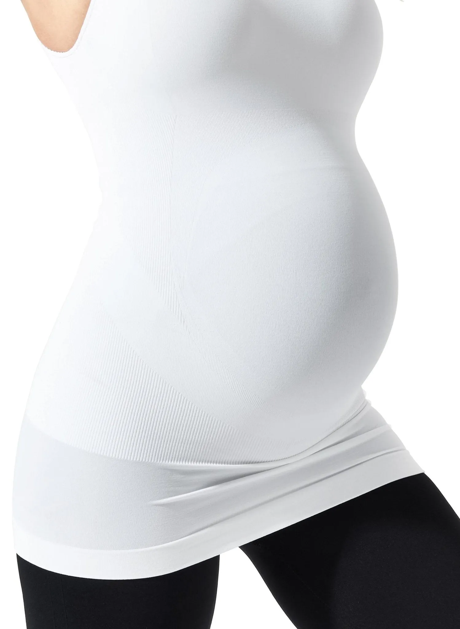 BLANQI Maternity Belly Support Tanktop - White