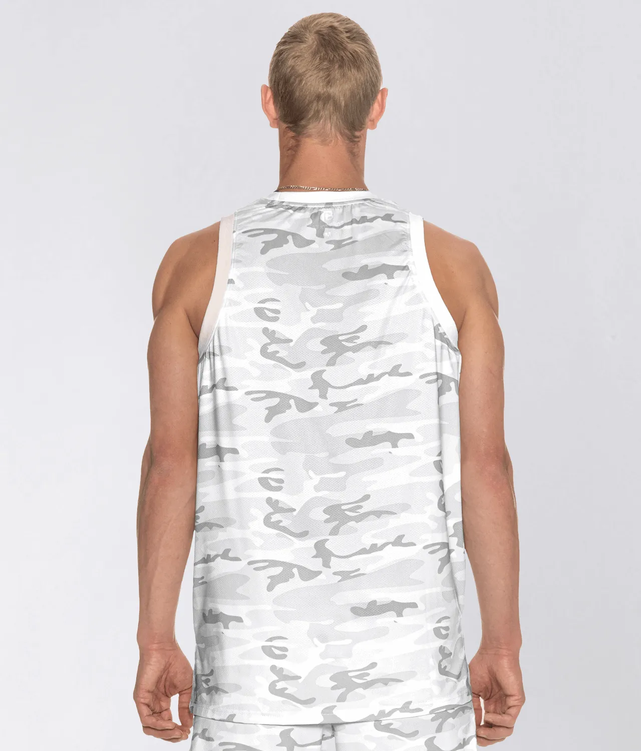 Born Tough Air Pro™ Bodybuilding Tank Top for Men White Camo