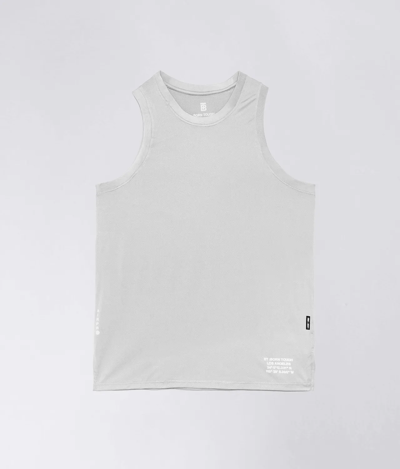 Born Tough Air Pro™ Steel Gray Running Tank Top for Men