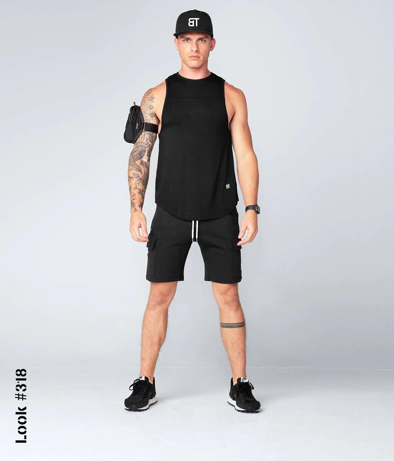 Born Tough Core Fit Black Bodybuilding Tank Top for Men