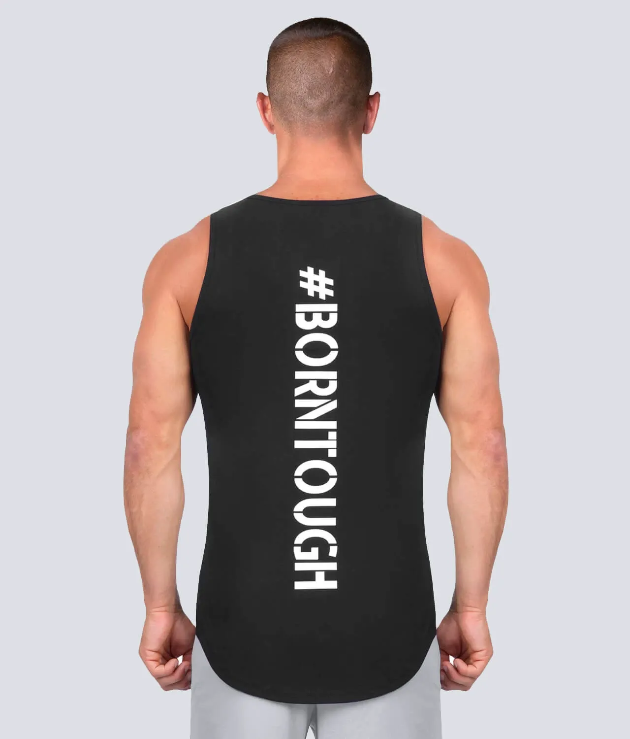 Born Tough Crucial Bounty TD Black Bodybuilding Tank Top for Men