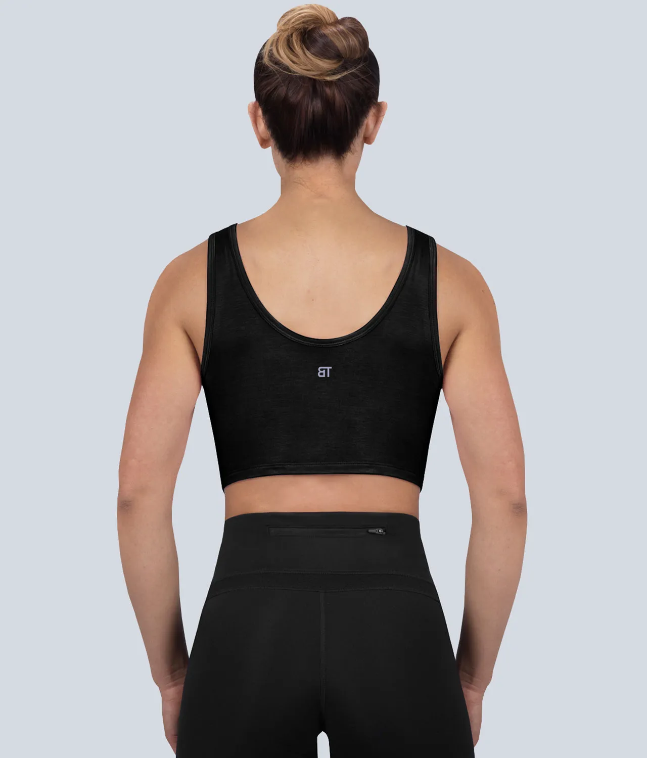 Born Tough High Altitude Black Sheer Athletic Tank Top for Women