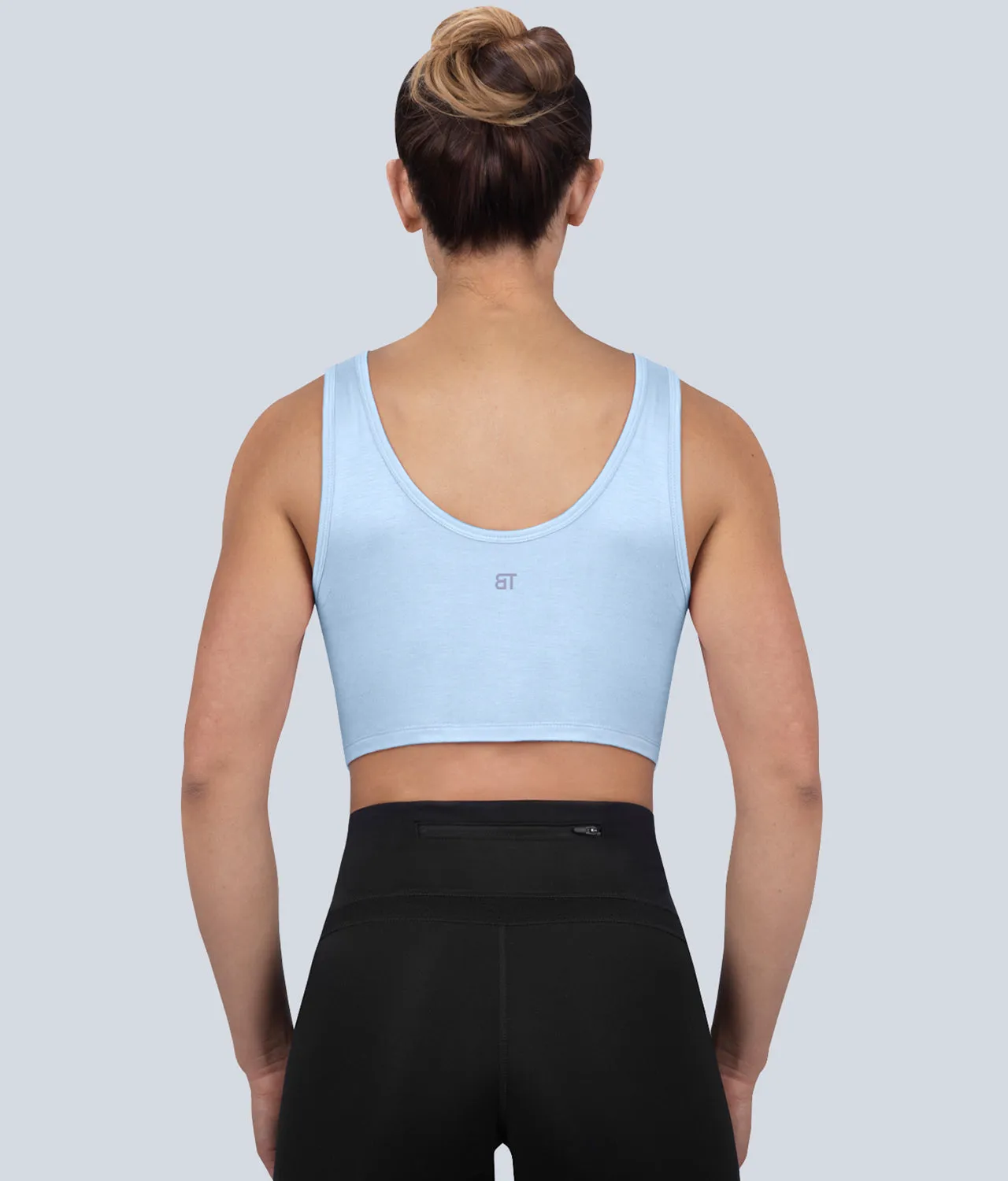 Born Tough High Altitude Blue Sheer Crossfit Tank Top for Women