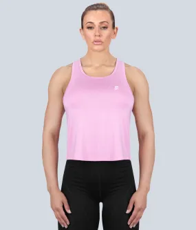 Born Tough Limitless Pink Sheer Athletic Tank Top for Women