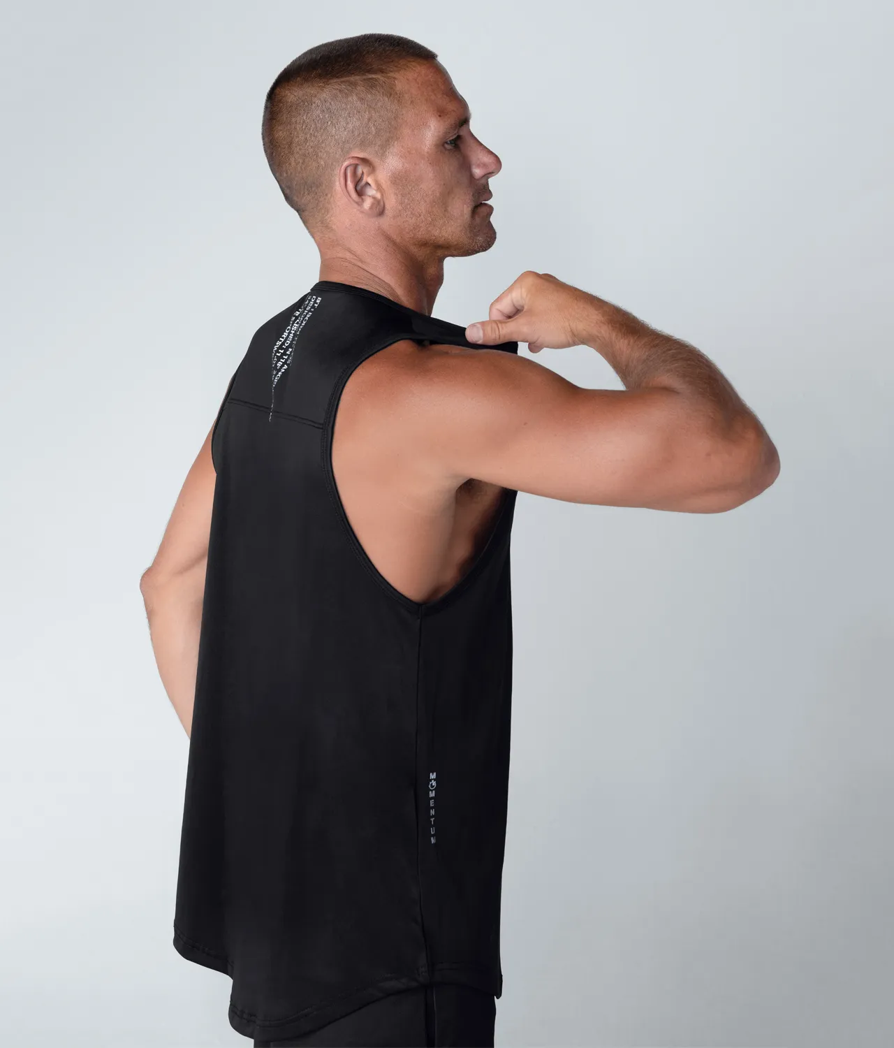 Born Tough Momentum Running Tank Top For Men Black