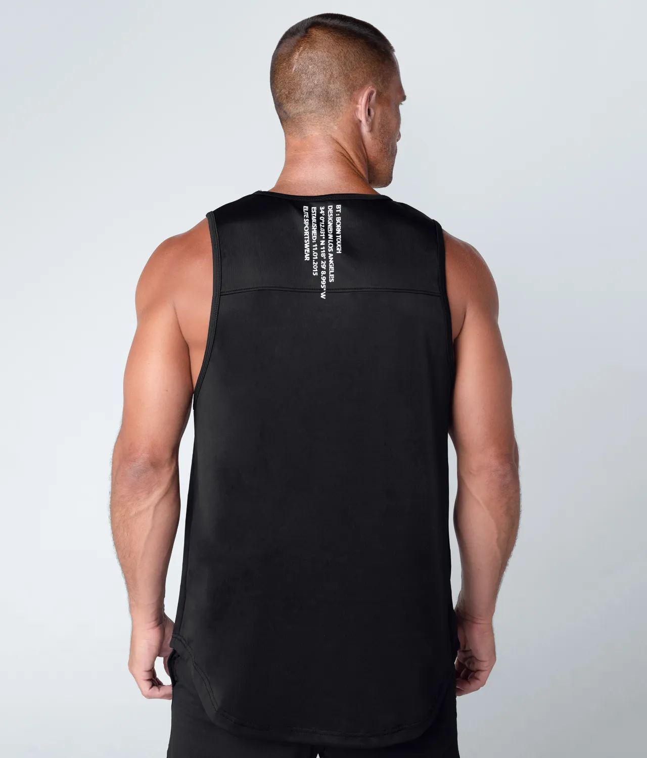 Born Tough Momentum Running Tank Top For Men Black