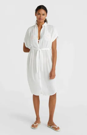 Cali Beach Shirt Dress | Snow White