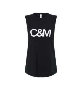 C&M Classic Logo Muscle Tank -Black