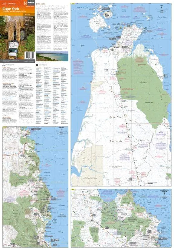 Cape York Road Map (15th Edition) by Hema Maps