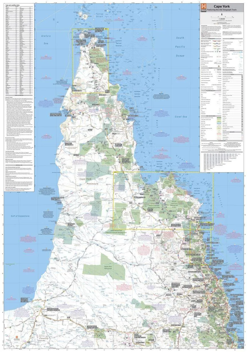 Cape York Road Map (15th Edition) by Hema Maps