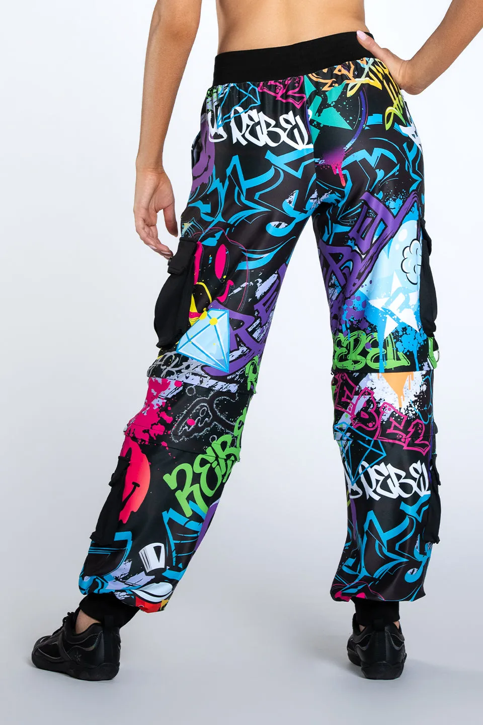 Cargo Jogger in Graffiti Glam