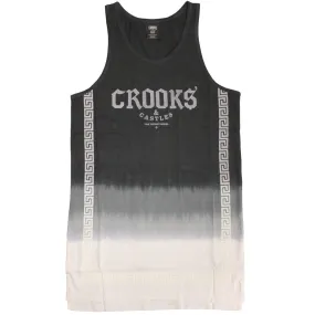 Crooks & Castles Greco Fade Tank Top Black White