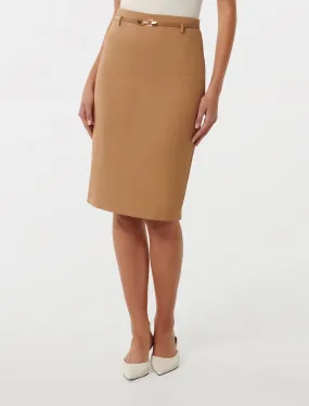 Dina Belted Pencil Skirt