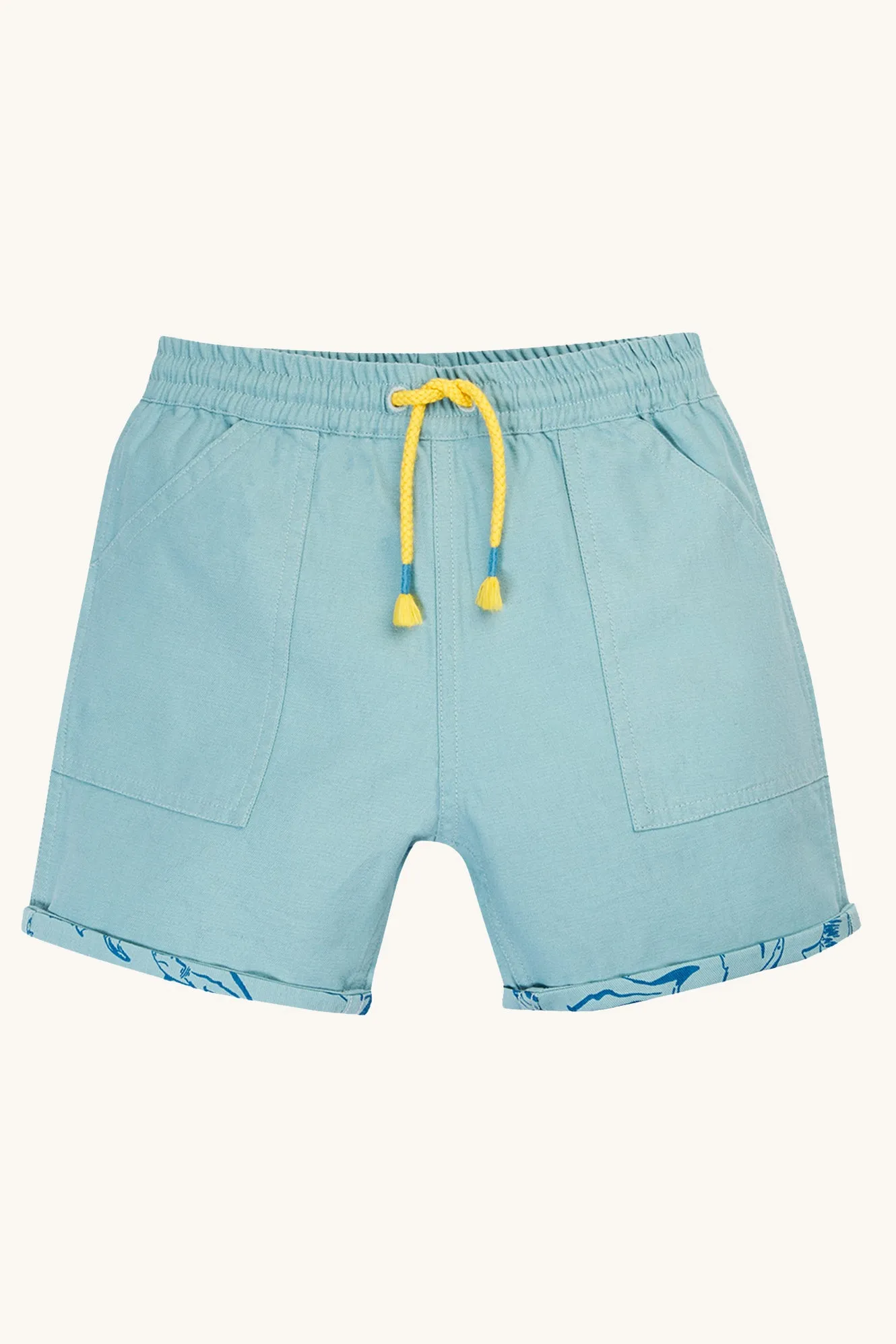 Frugi Rocky Reversible Shorts - Stingray / Jawsome