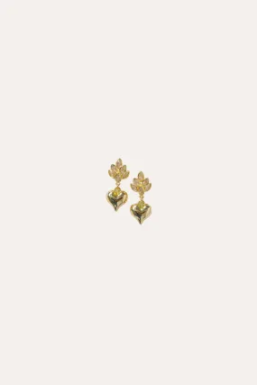 Gabbi Kelly Leaf Heart Earring