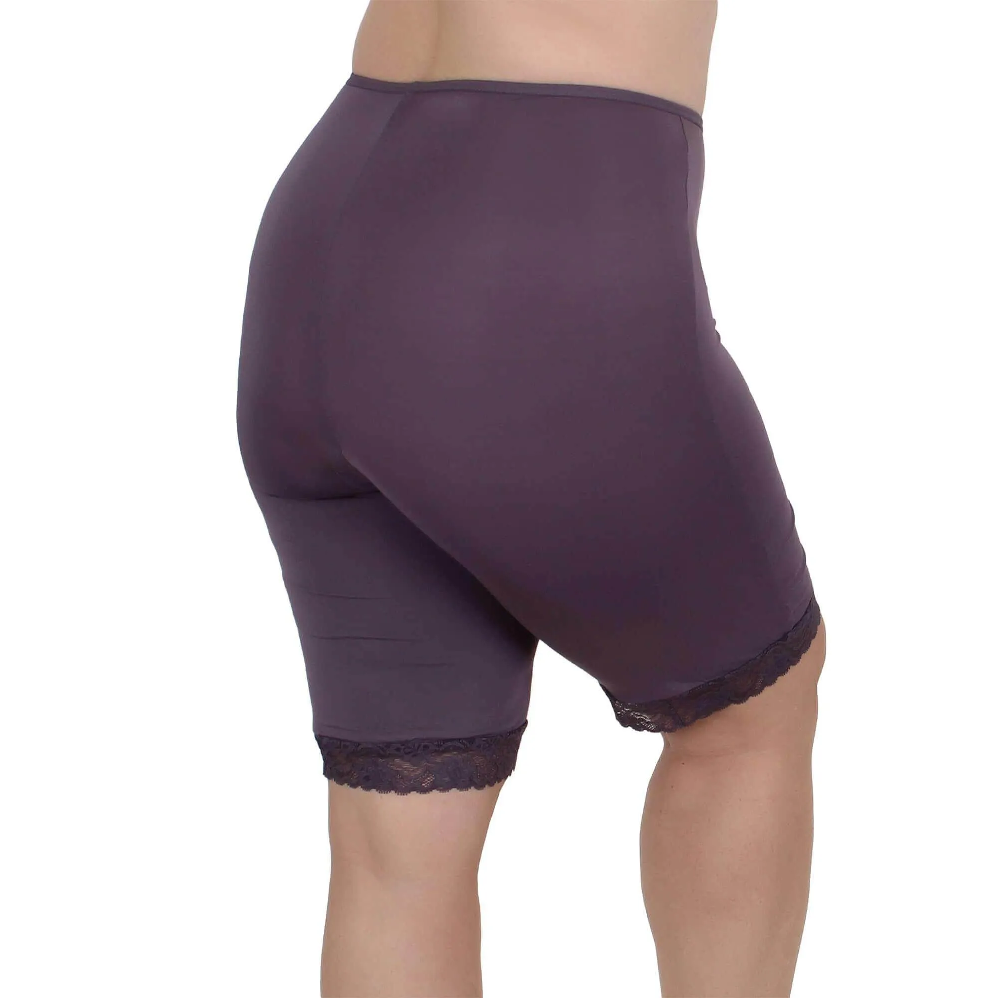 Lux Cotton Modal Anti Chafing Slipshort 11" | Dark Lilac