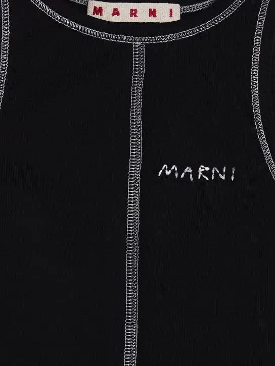 Marni Junior   Cotton jersey tank top 