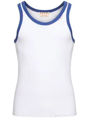 Marni   Ribbed jersey tank top 