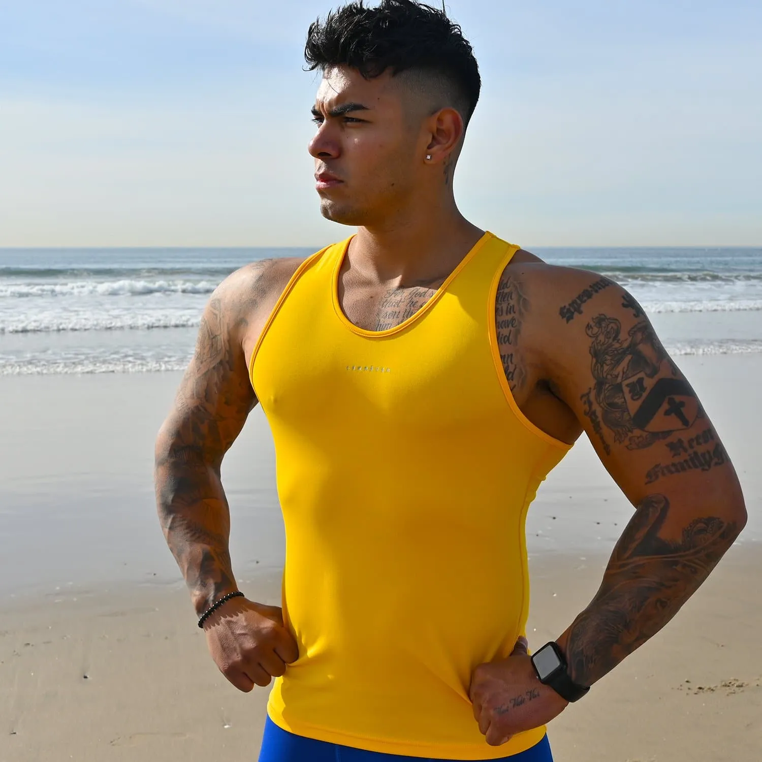 Mens Tank Balanced Compression Shirt