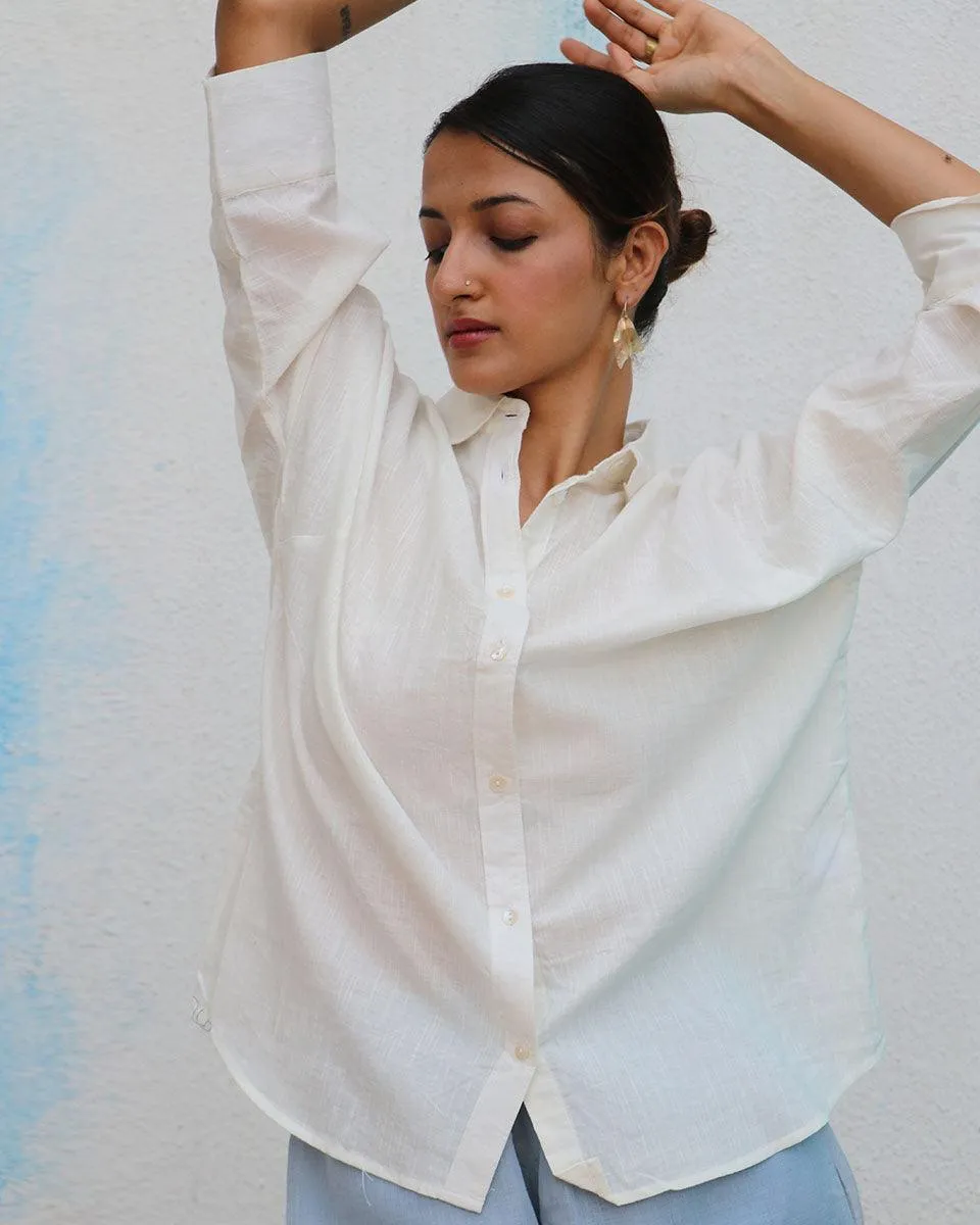 Meryl Handwoven Linen Shirt - Breathe