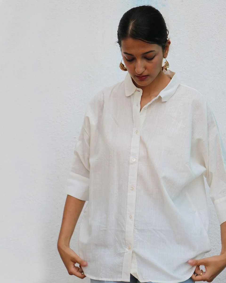 Meryl Handwoven Linen Shirt - Breathe