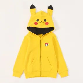 Pokemon Pikachu Costume Kids Fleece Zipper