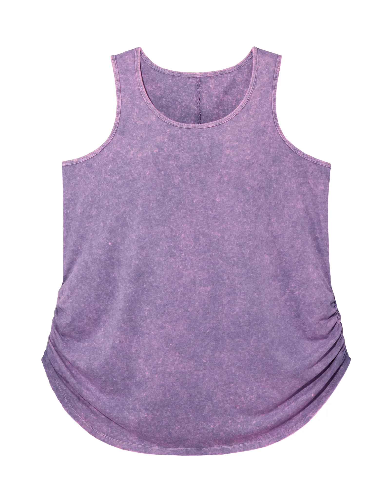 Poplar Ruched Tank | Purple / Light Grey