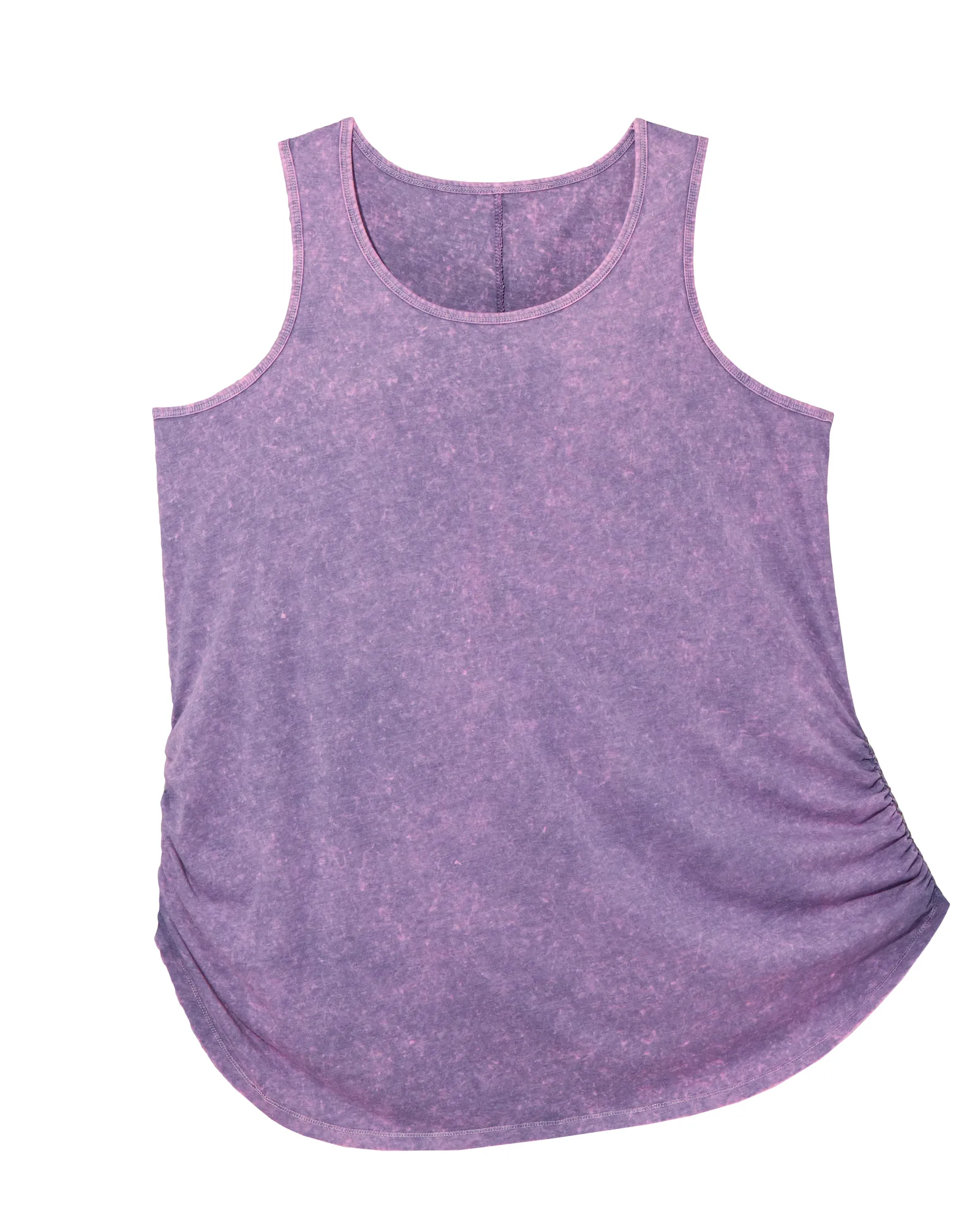 Poplar Ruched Tank | Purple / Light Grey