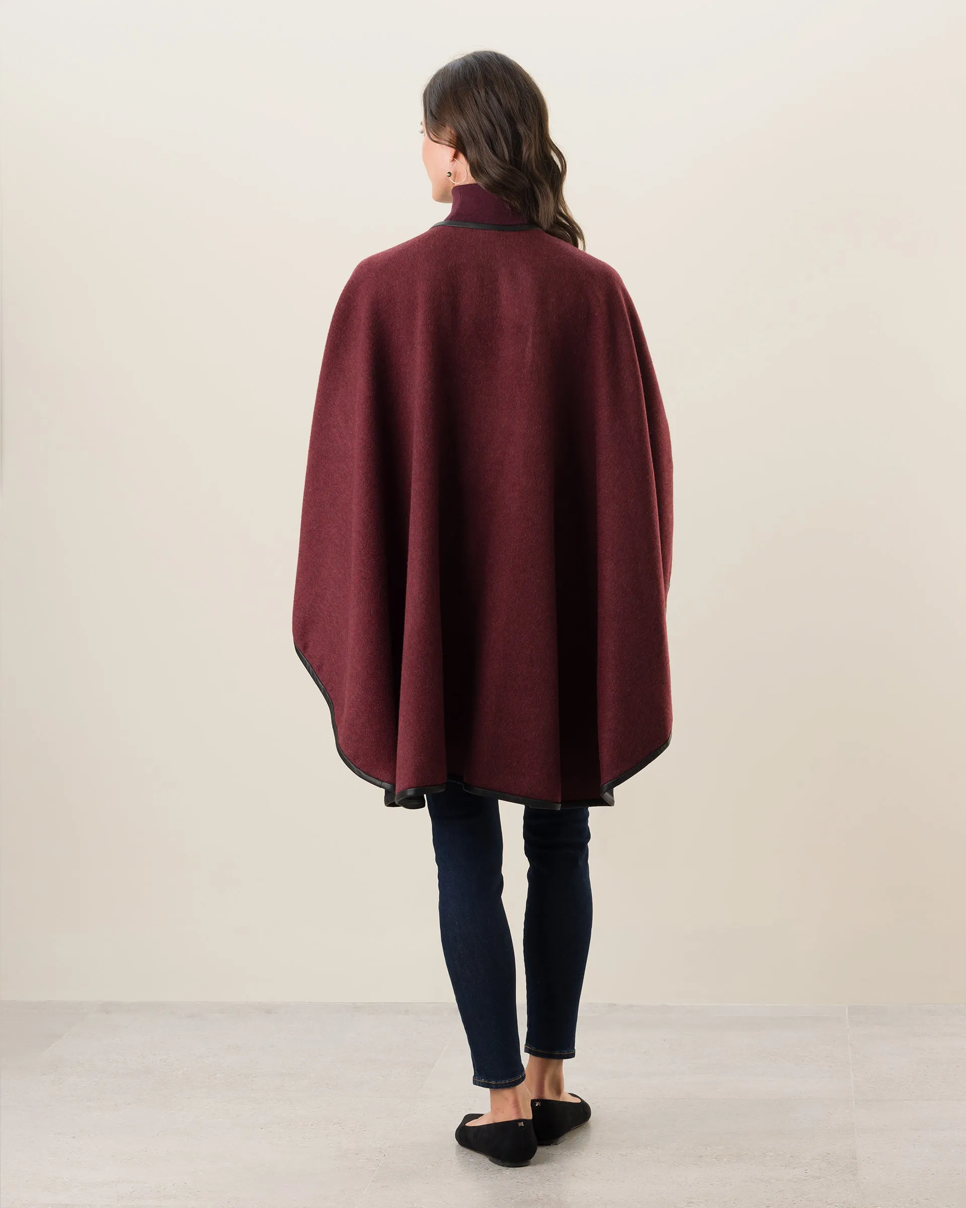 Roma Pure Cashmere Reversible Cape