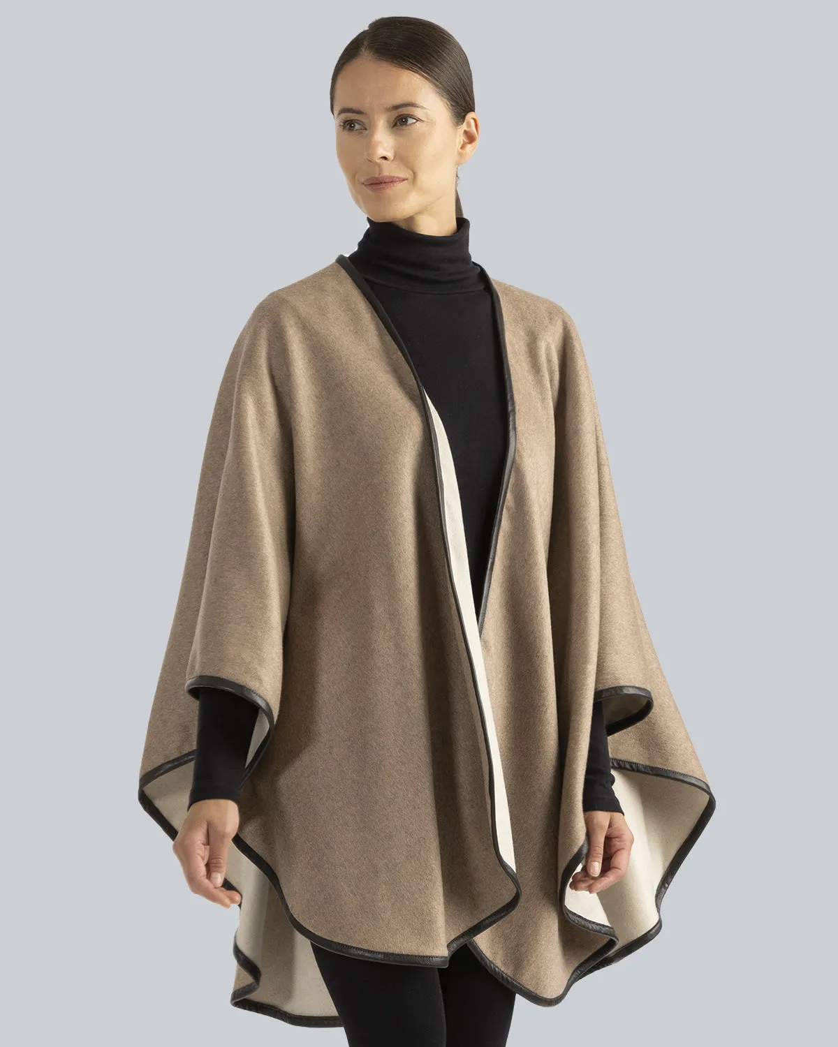 Roma Pure Cashmere Reversible Cape