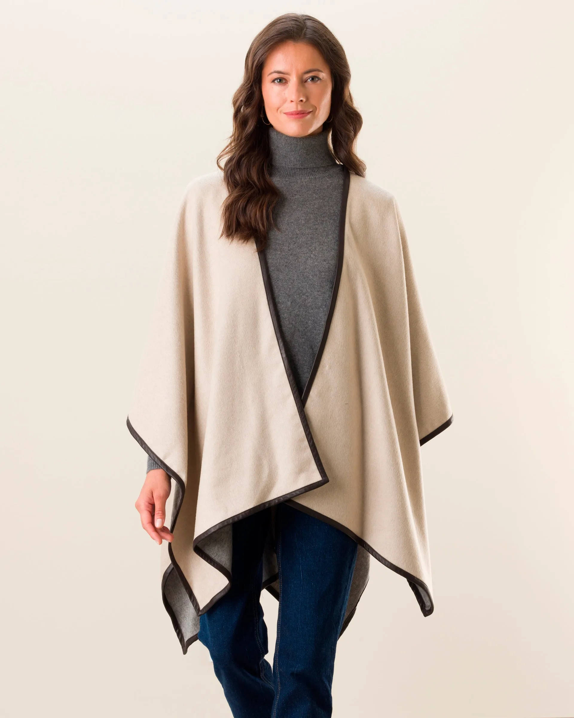 Roma Pure Cashmere Reversible Cape