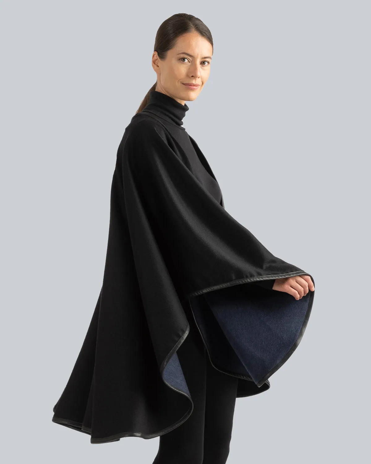 Roma Pure Cashmere Reversible Cape