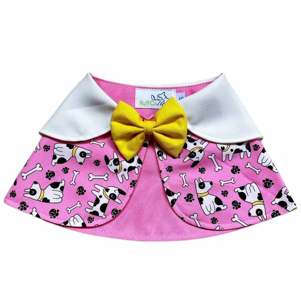 RuffCo Handcrafted Cape For Cats & Dogs (Pink Bull Terriers)