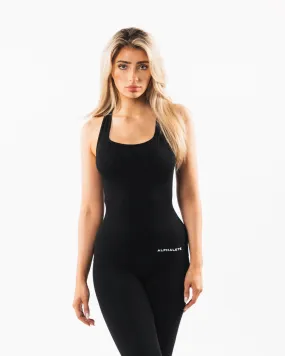 Seamless Racerback Tank - Black