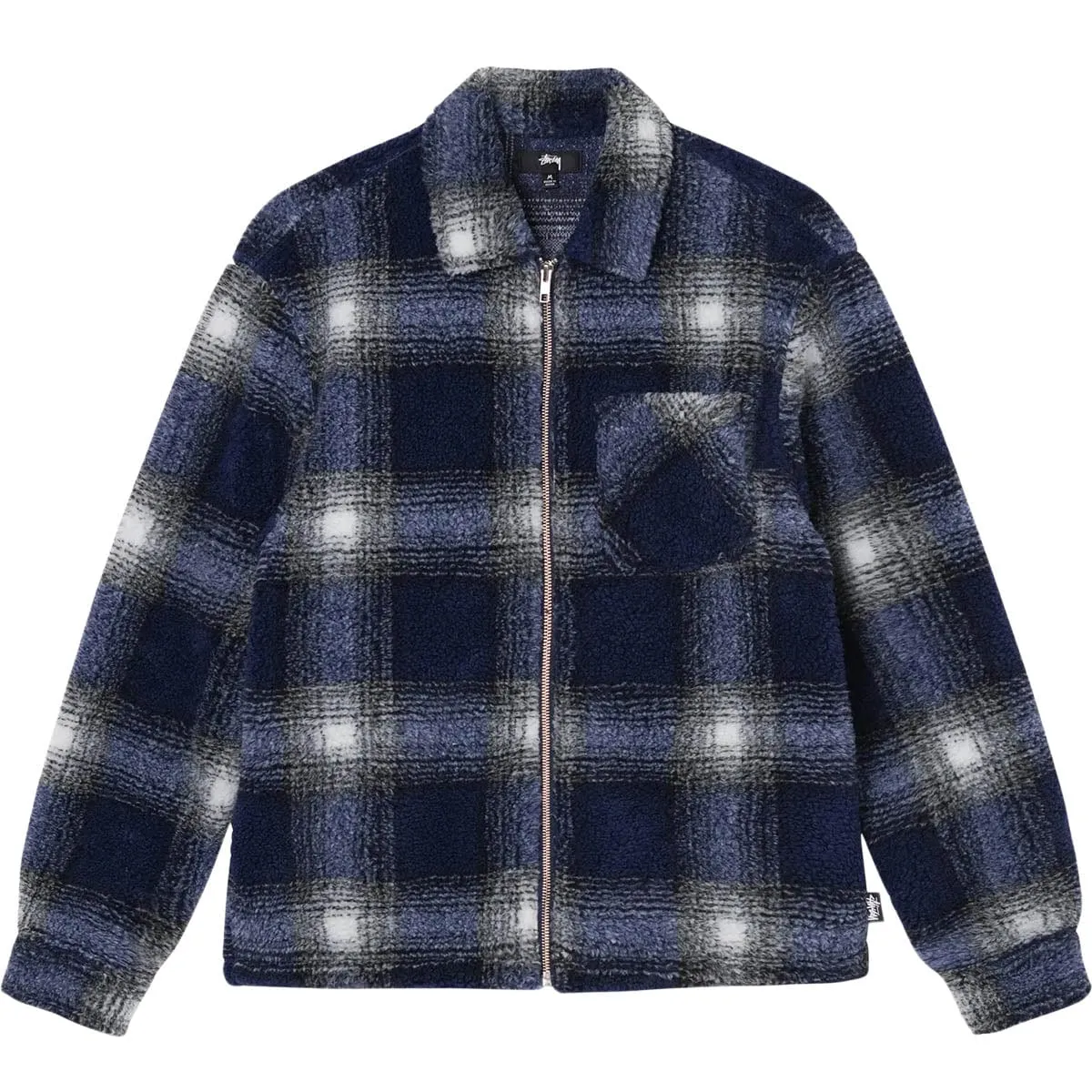 SHADOW PLAID SHEPARD ZIP SHIRT