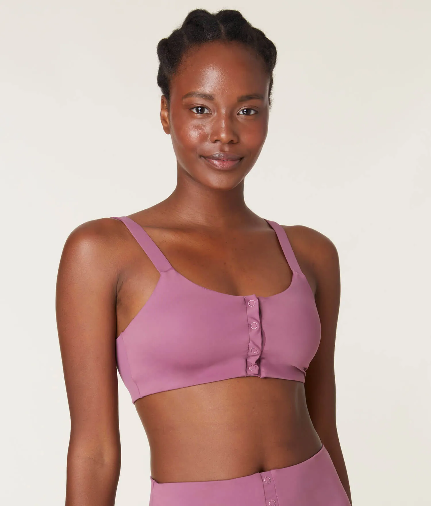 The Snap Scoop Bikini Top - Eco Nylon - Cactus Flower (Archive)