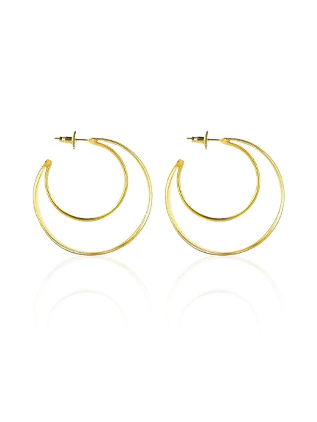 Triple Layer Twisted Hoop Earrings