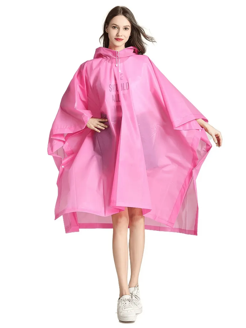 Waterproof Reusable Transparent Raincoat for Women - SF1979