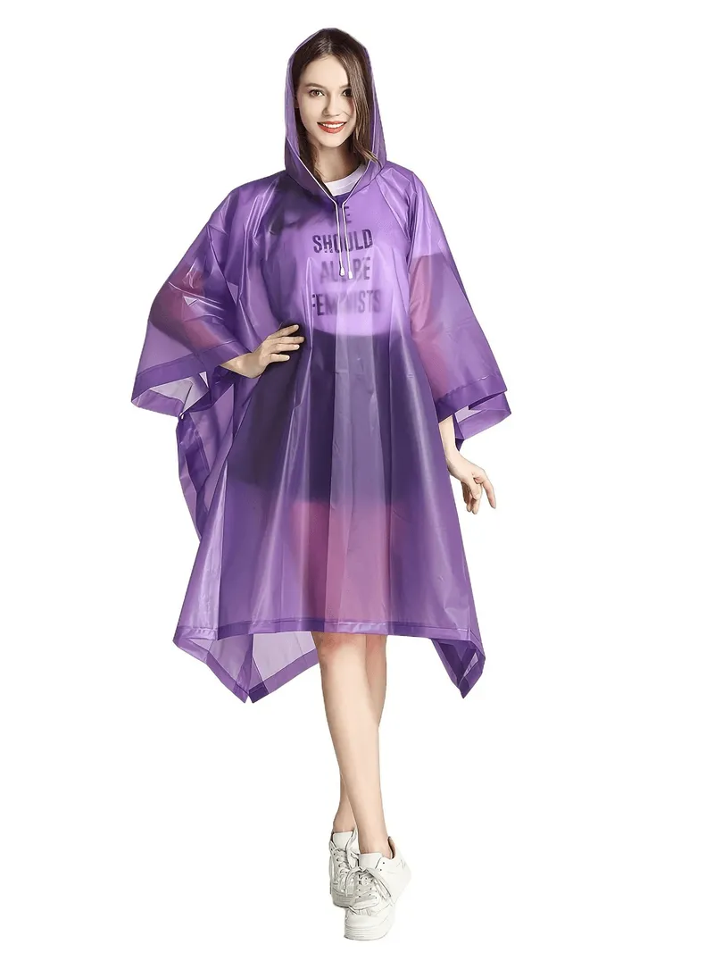 Waterproof Reusable Transparent Raincoat for Women - SF1979