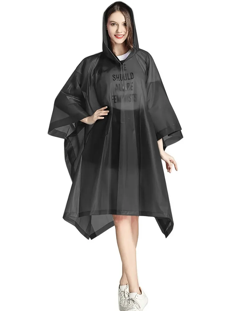 Waterproof Reusable Transparent Raincoat for Women - SF1979